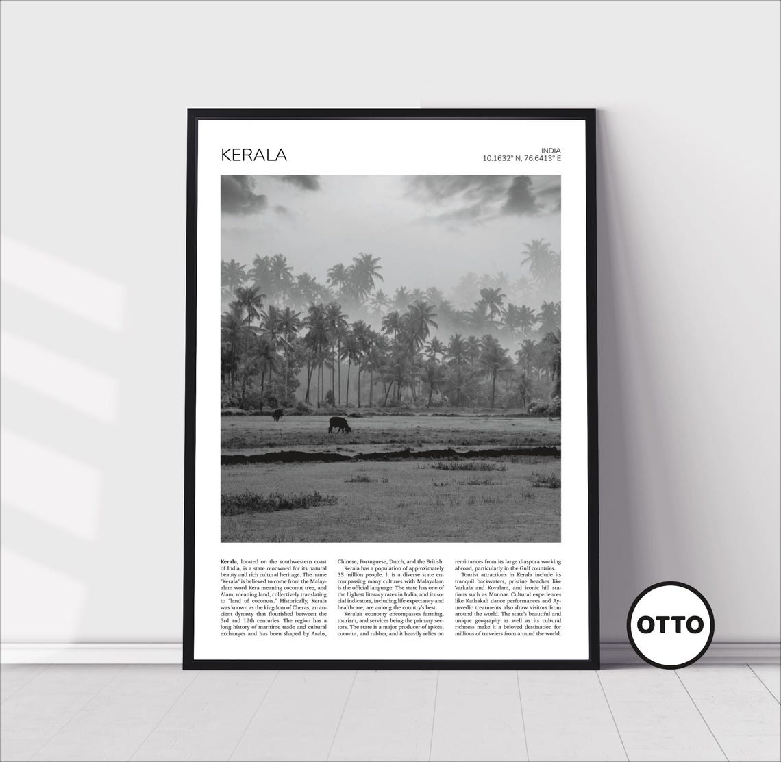 Kerala Wall Art Kerala Home Decor Print Monsoon Season Art Travel Poster Artful Photo Travel Gift Memento Idea India