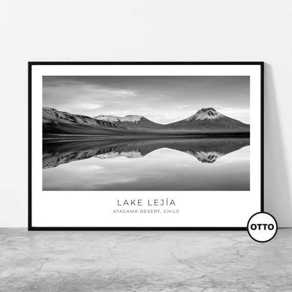 Lake Lejia Wall Art Leja Home Decor Print Atacama Desert Travel Poster Artful Photo Gift Memento Idea Chile