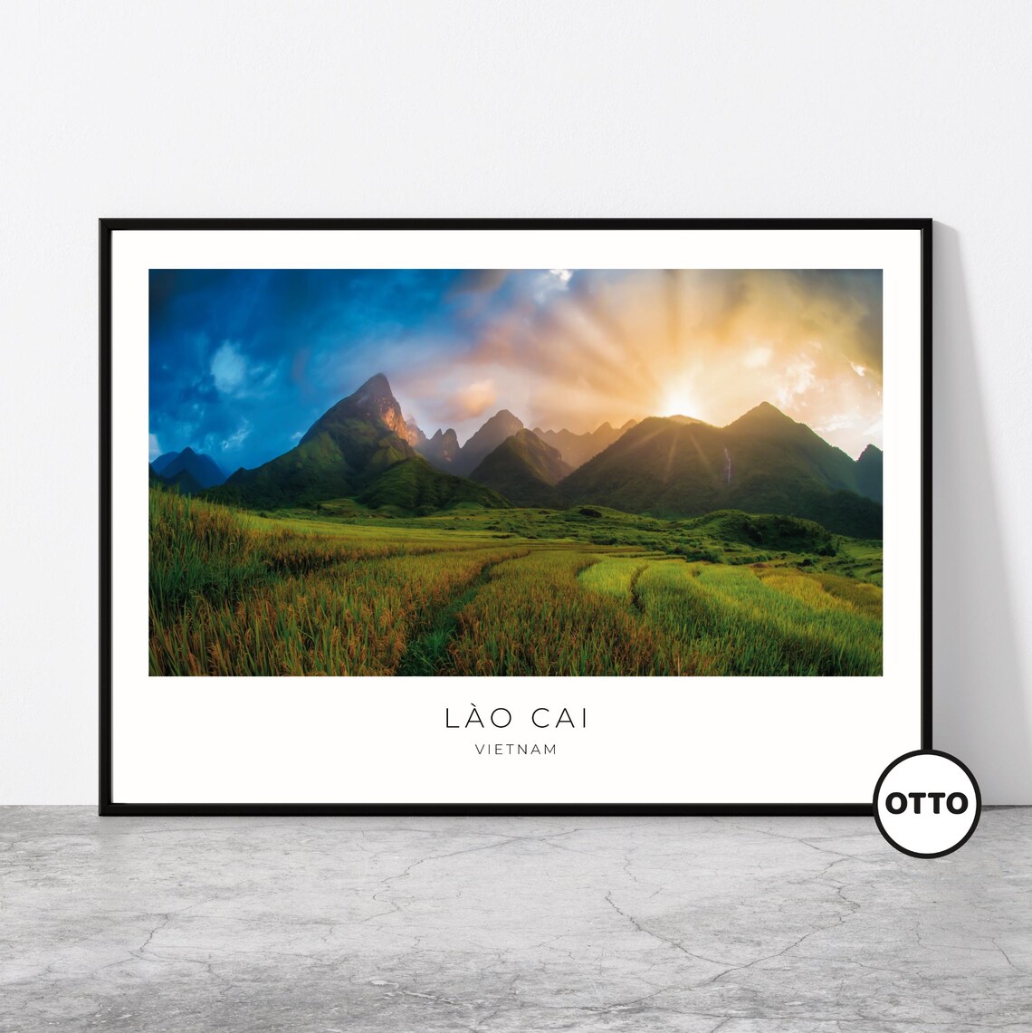 Lo Cai Wall Art Lao Cai Home Decor Print Landscape Travel Poster Artful Photo Travel Gift Memento Idea Northern Vietnam