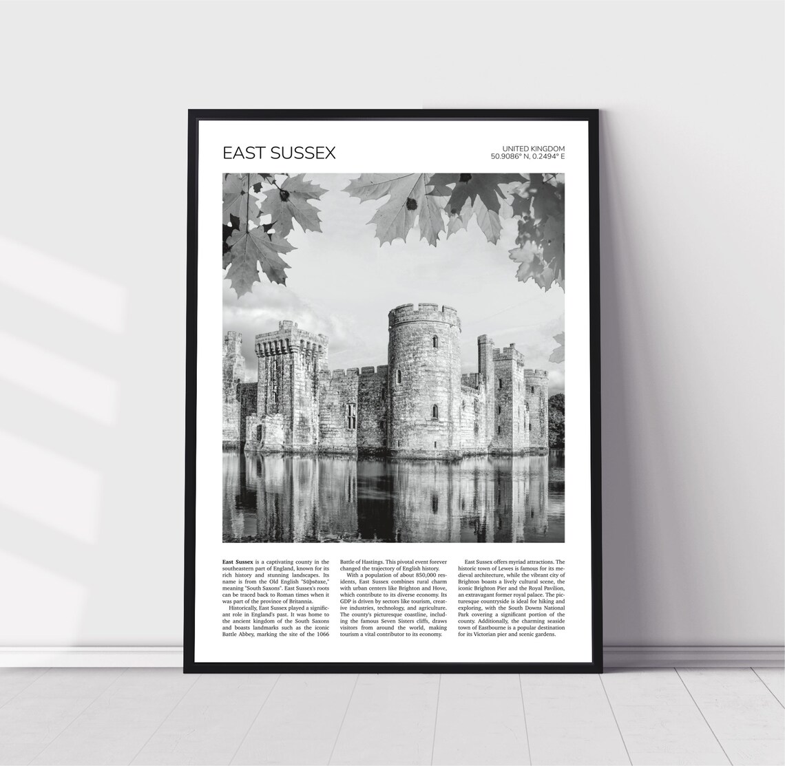Bodiam Castle, East Sussex, England Travel Poster