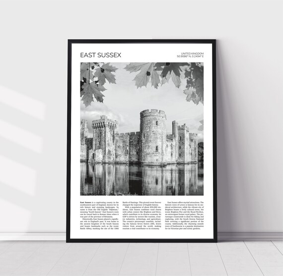 Bodiam Castle, East Sussex, England Travel Poster