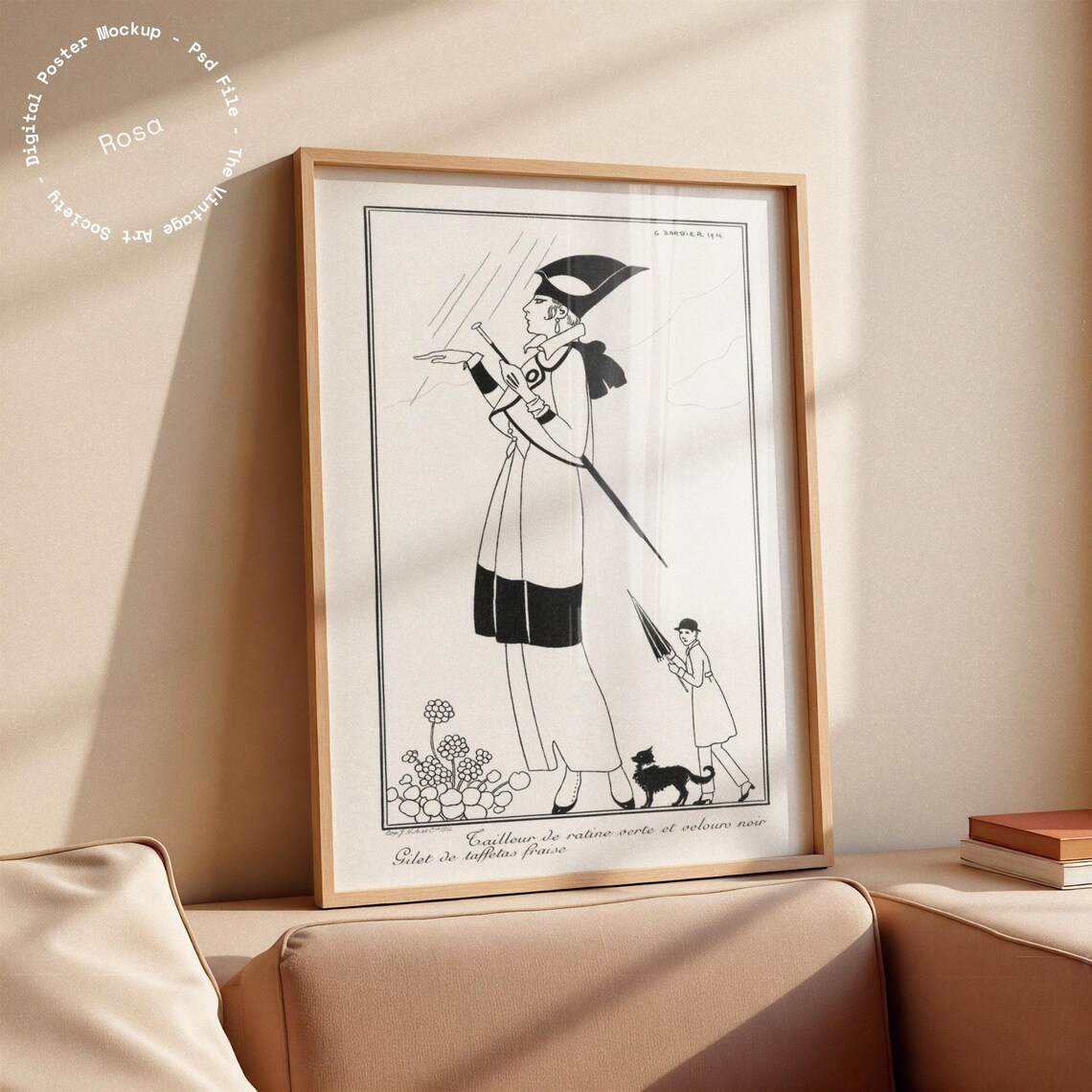 A Frame Mockup, Neutral Living Room Scene - Image 2