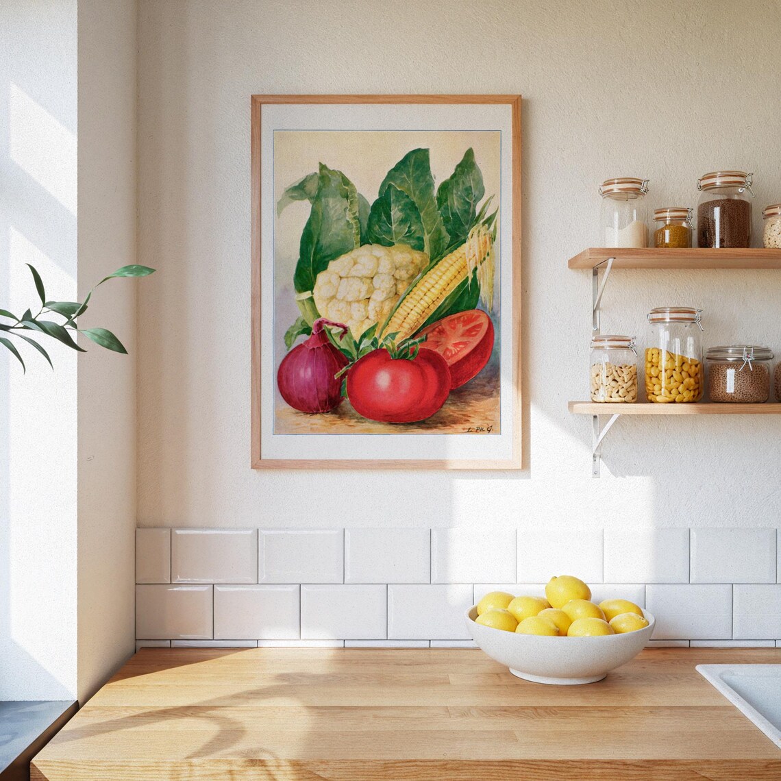 Vintage Vegetable Poster Kitchen Wall Decor Retro Vegetable Still Life Gift For Food Lover - Image 3
