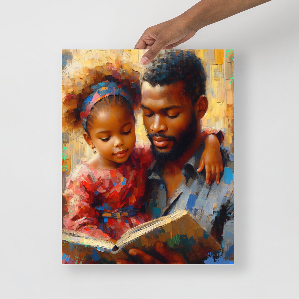 Black Father And Daughter Poster, Fathers Matter Art Print - Image 4