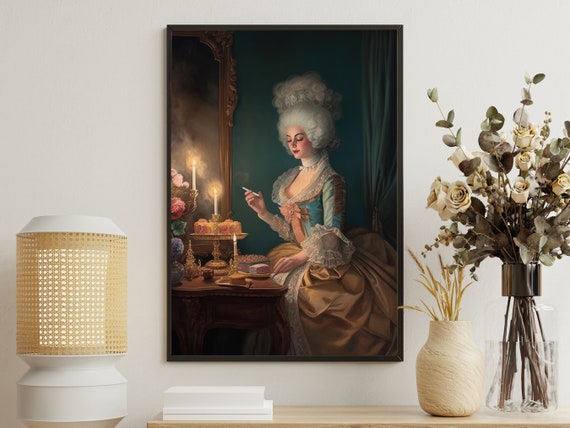 Vintage Victorian Woman Painting Victorian Art Print Victorian Print Dark Academia Art Gothic Art Print Victorian Poster Print