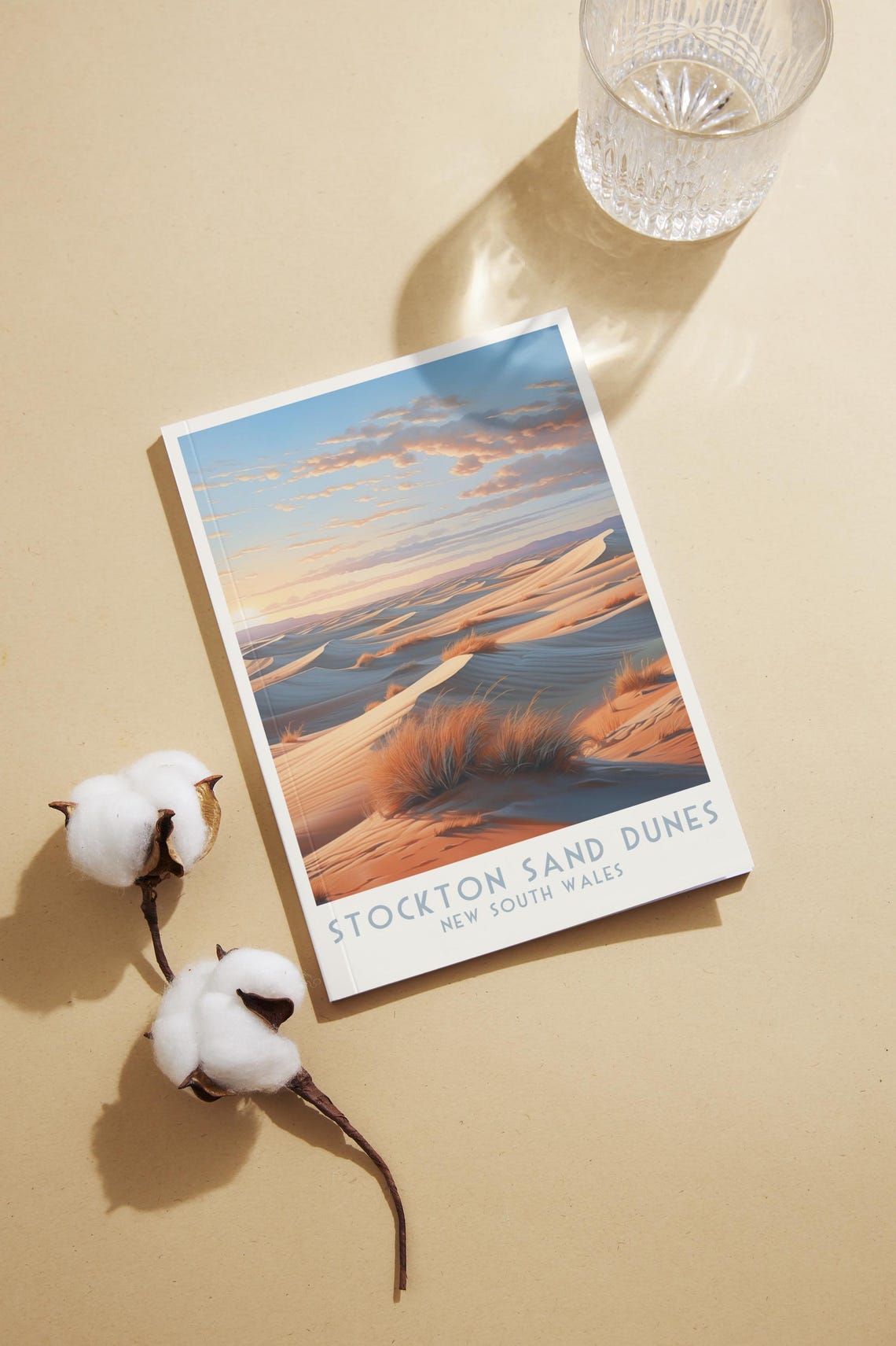 Stockton Sand Dunes Sunset Golden Dunes New South Wales Travel Poster - Image 3