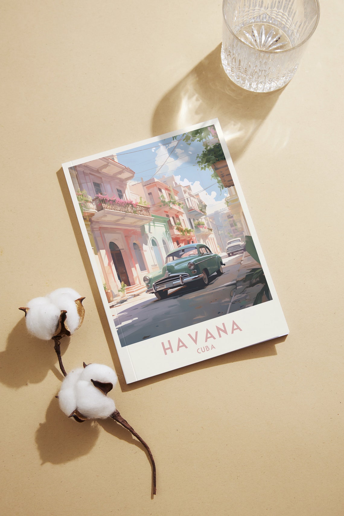 Havana Cuba Classic Car Colonial Street Vintage Travel Poster - Image 2
