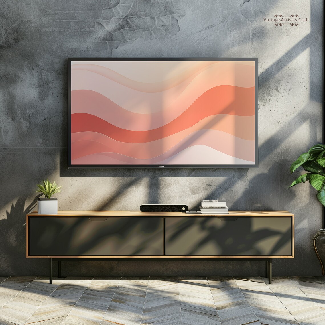 Boho Abstract Minimalist Aesthetic Background - Image 2
