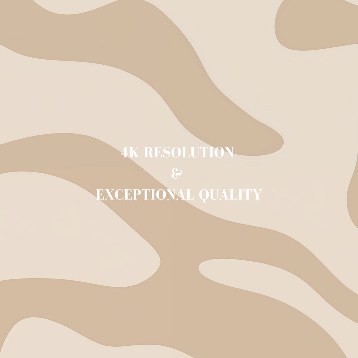 Neutral Beige Abstract Wavy Modern Minimalist Wallpaper Poster - Image 8
