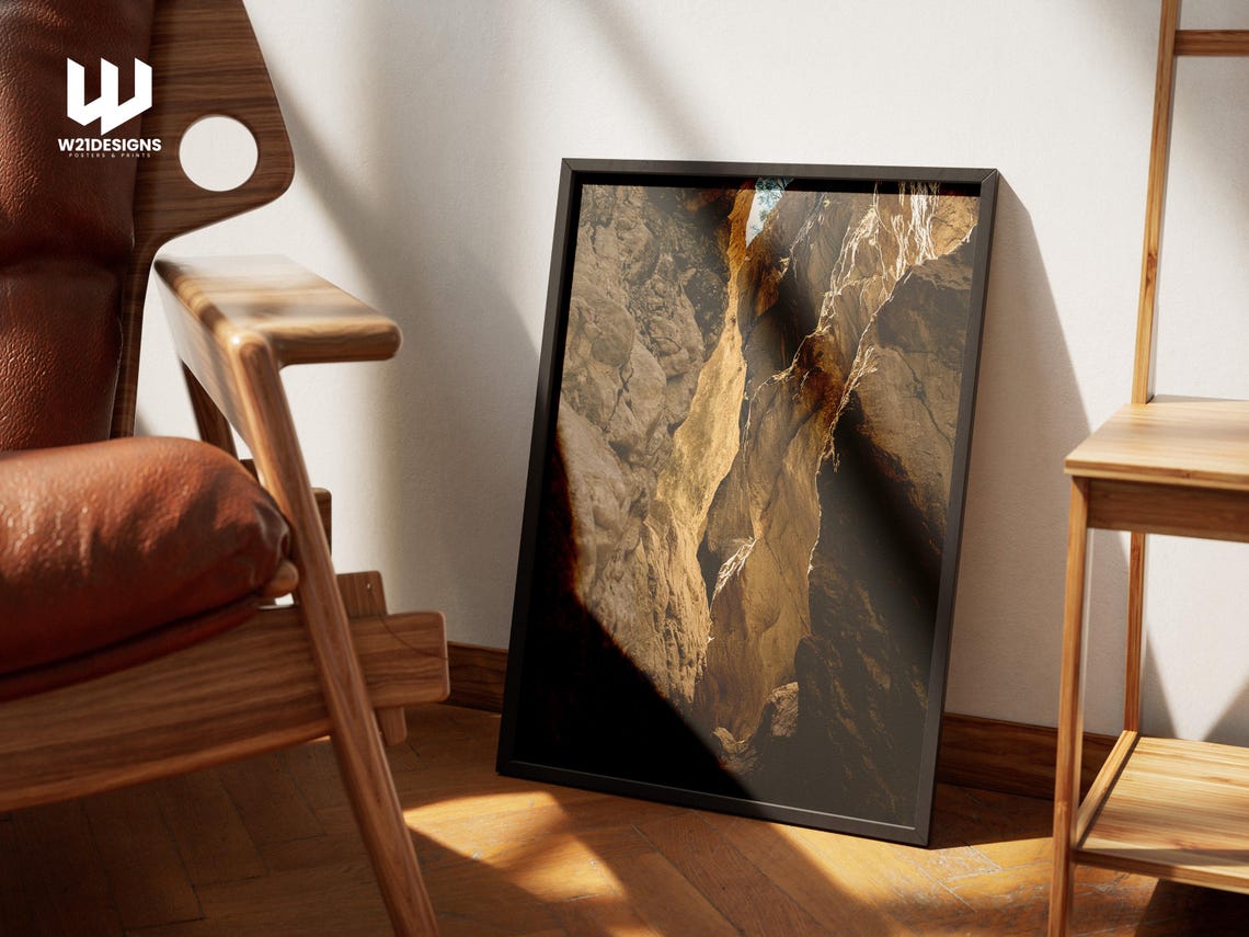 Saklikent Gorge Turkey Canyon Poster with Dramatic Rock Formations - Image 4