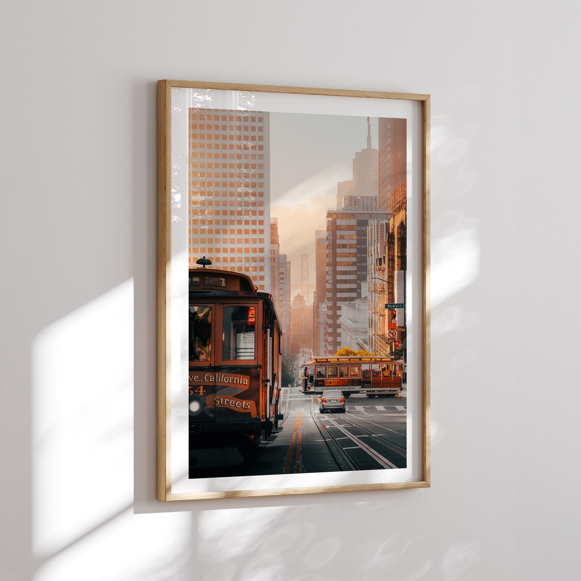 San Francisco Cable Cars, Sunrise Travel Poster - Image 2