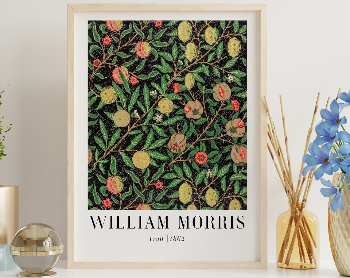 William Morris Fruit 1862 Citrus Botanical Pattern Art Poster - Image 3