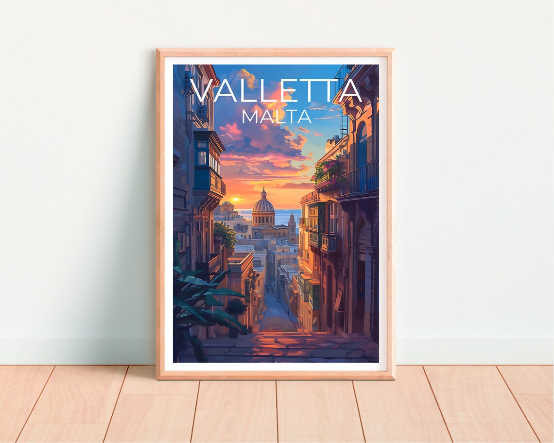 Valletta Travel Poster, Malta City Poster Print - Image 4