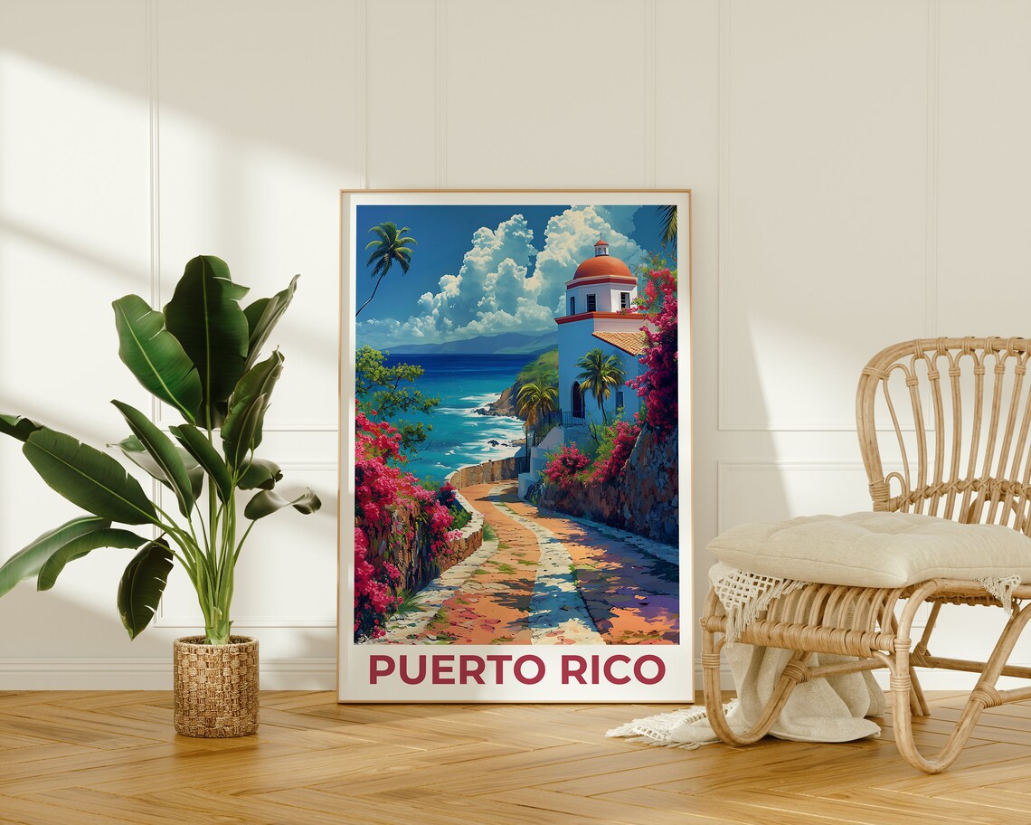 Puerto Rico Travel Poster, Island Wall Art Print - Image 2