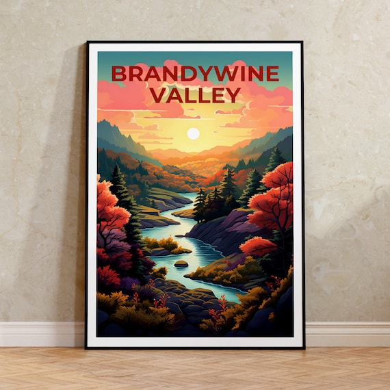 Brandywine Valley Poster Brandywine Valley Print Pennsylvania Poster Pennsylvania Print Forest Poster Brandywine Valley Art