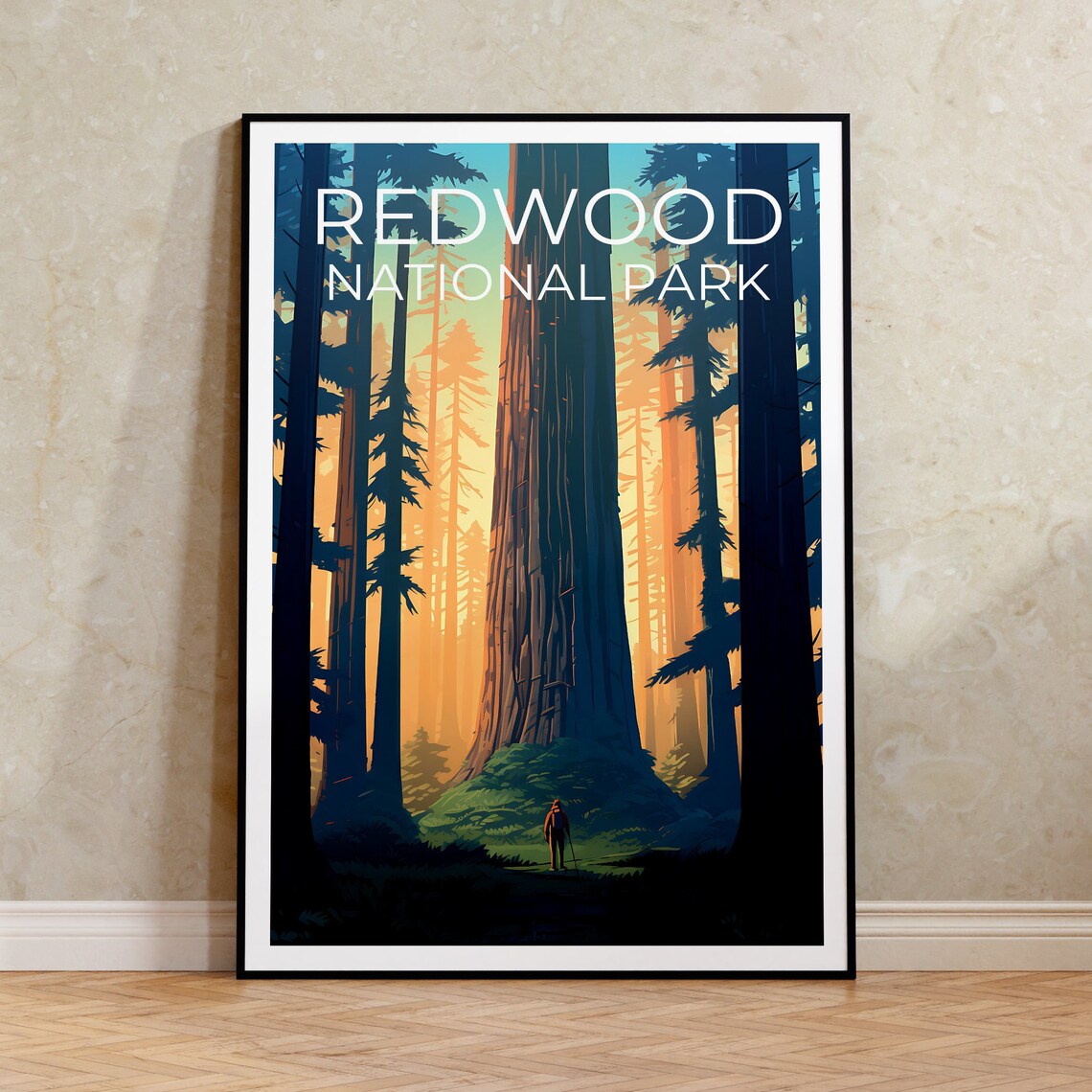 Redwood National Park, California Travel Poster