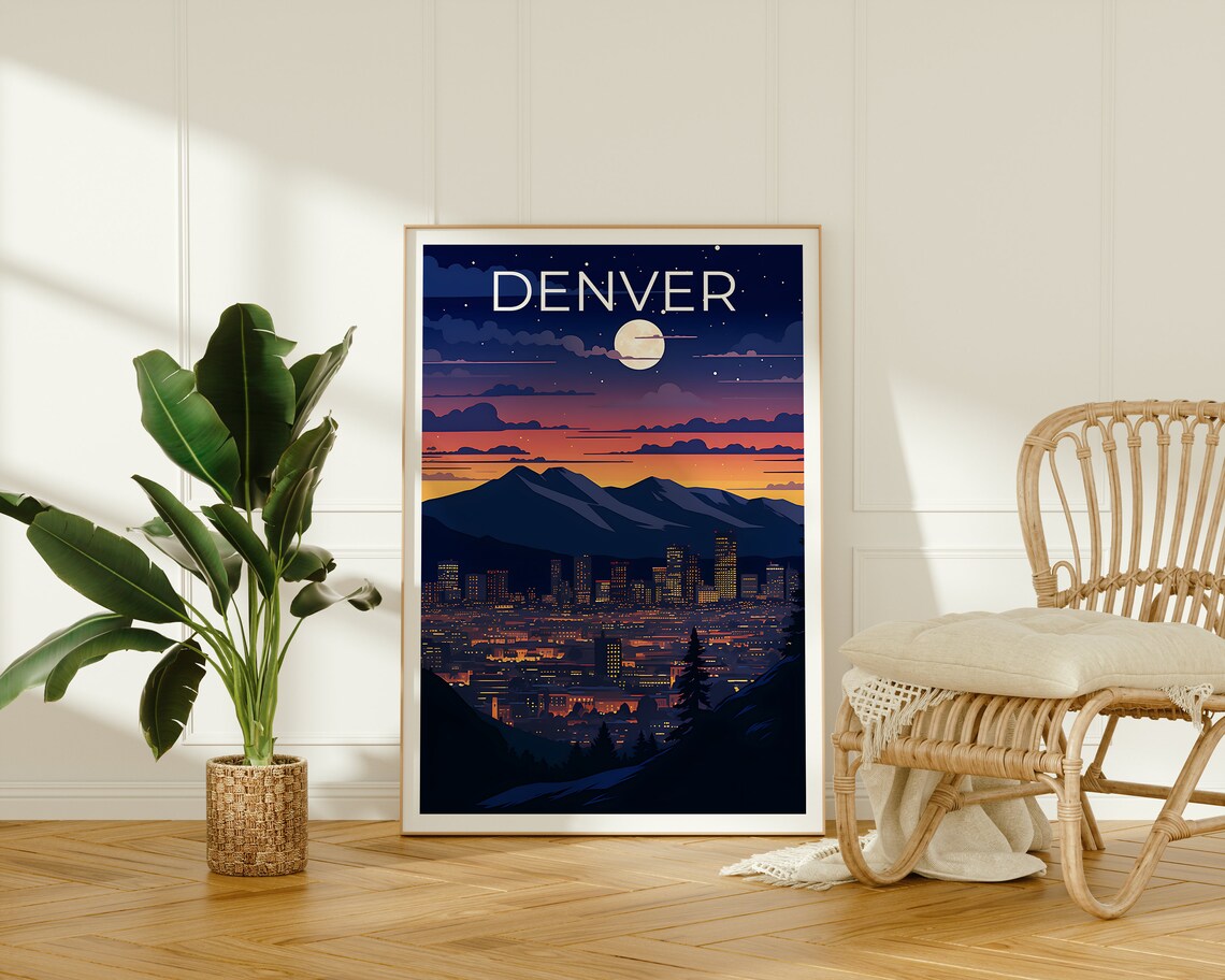 Denver Travel Poster, Colorado City Art Print - Image 2