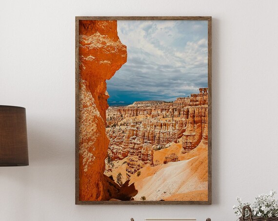 Bryce Canyon Utah Hoodoos Orange Rock Formation Nature Poster
