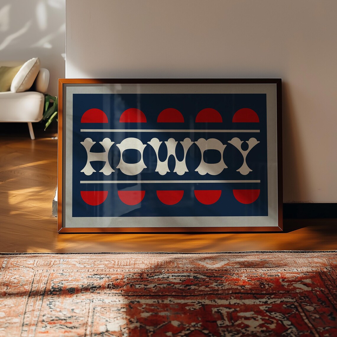 Texas Cowboy Western Art Print, Vintage Southwestern - Image 3
