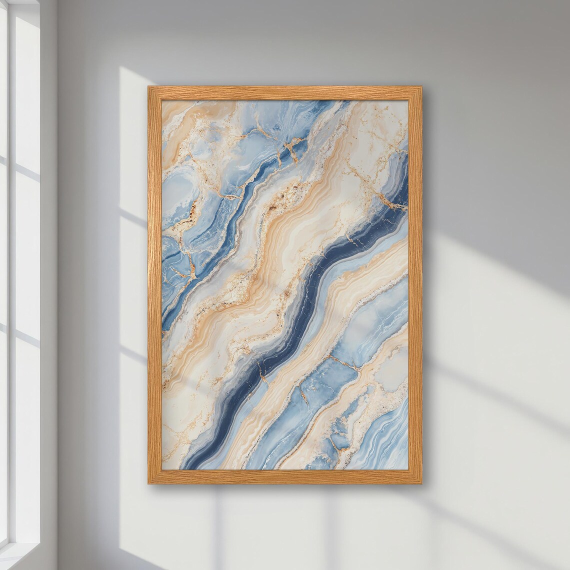 Abstract Poster, Modern Pastel Office Decor Gift