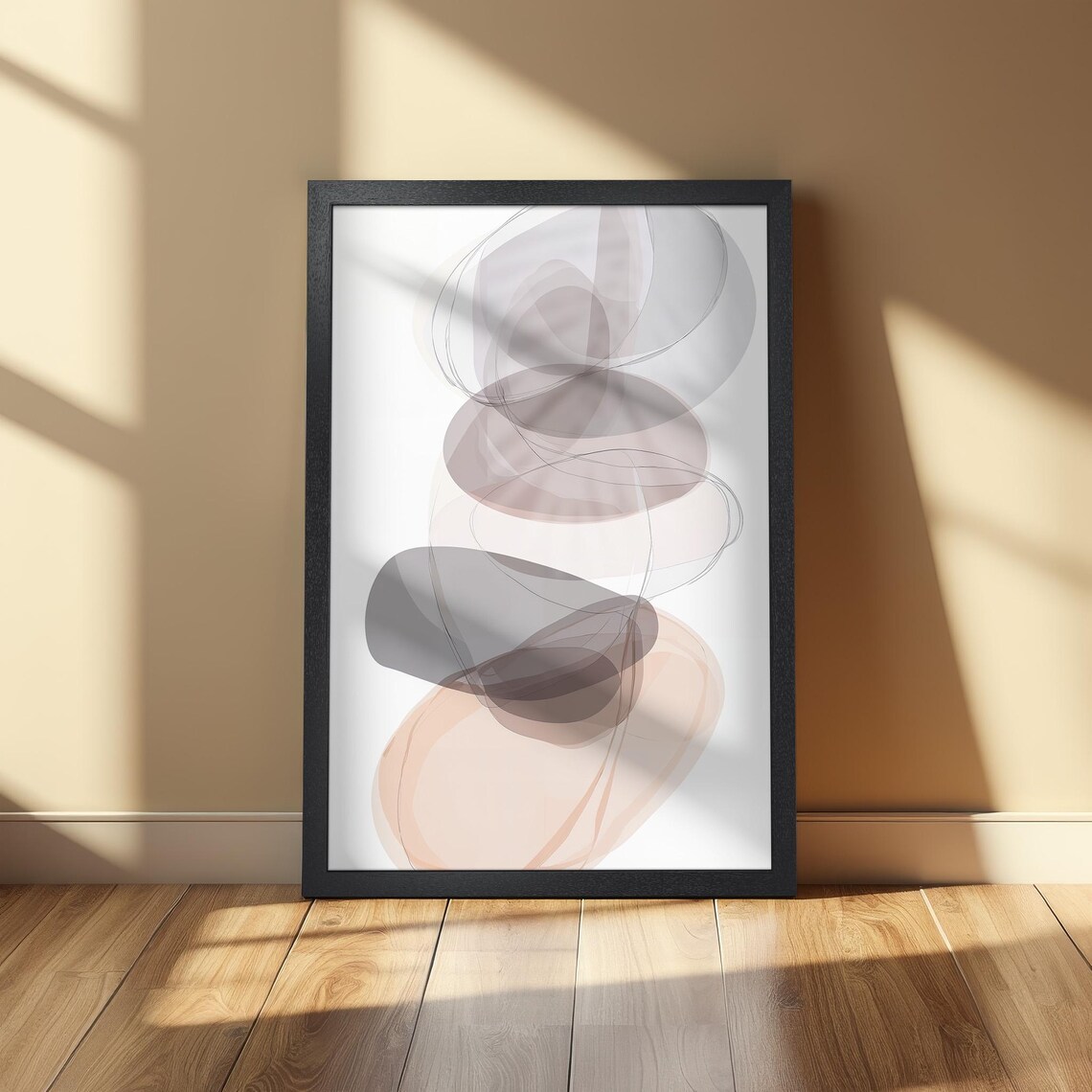 Abstract Poster, Modern Watercolor Minimalist Decor - Image 2