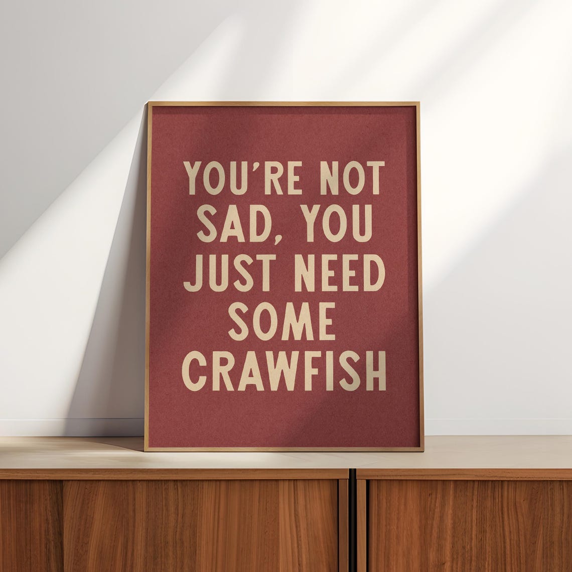 Need Some Crawfish Funny Quote Red Cajun Kitchen Louisiana Wall Poster - Image 2