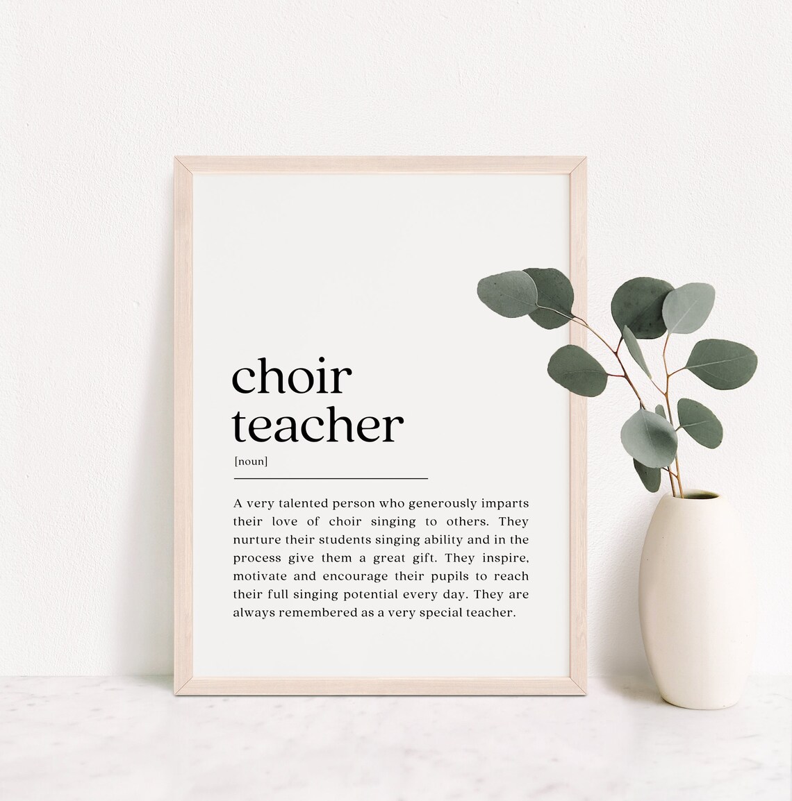 Choir Teacher Gift, Teacher Appreciation Quote