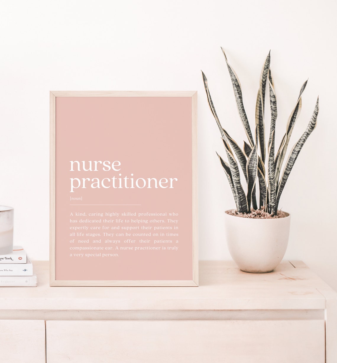 Nurse Practitioner Definition, Nurse Noun Art Print - Image 2