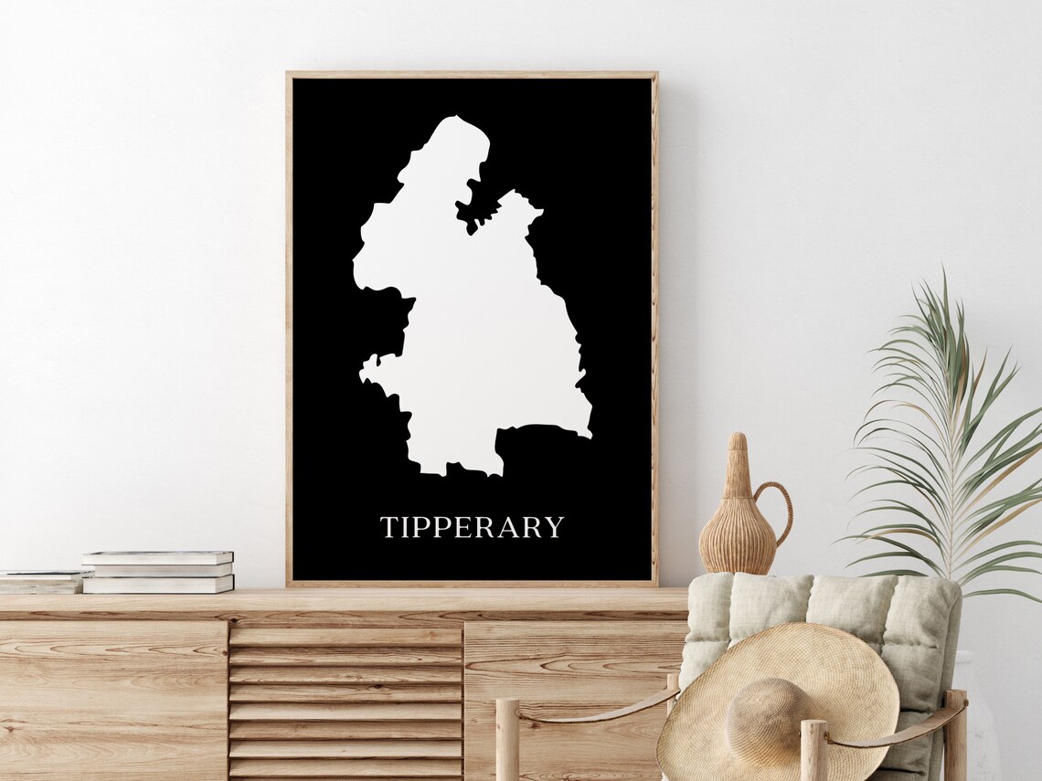 Tipperary Map Print, County Tipperary Ireland - Image 2