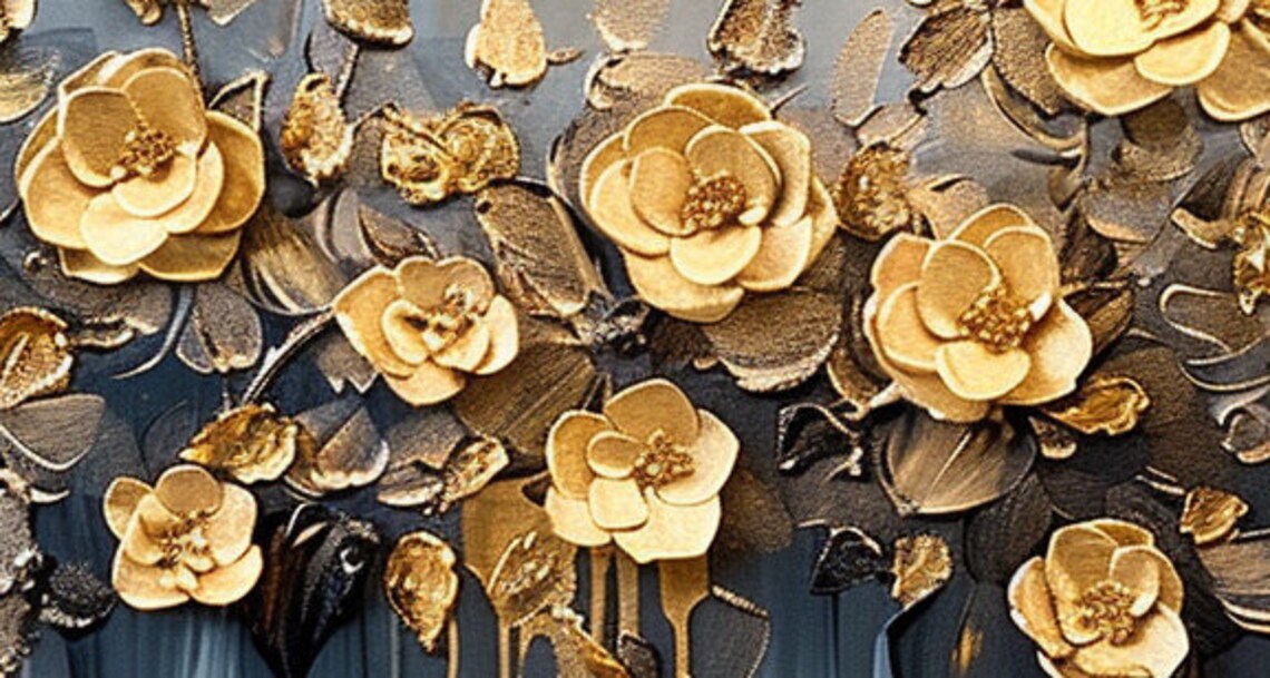 Abstract Rose Flower Oil Painting, Modern Floral Art Print - Image 6