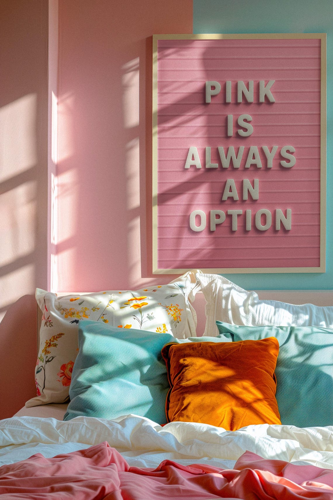 Pink Is Always An Option Motivational Poster - Image 2