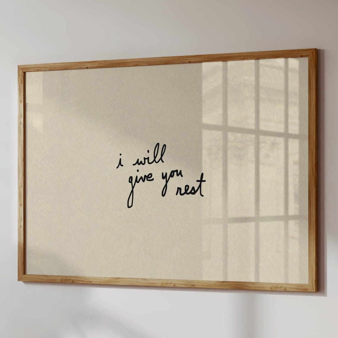 I Will Give You Rest - Minimalist Verse