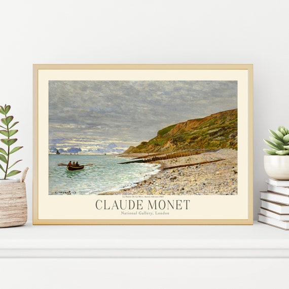 Claude Monet Painting Prints Museum Gallery Exhibition Poster Claude Monet Artworks Claude Monet Poster Prints Monet Vintage Print
