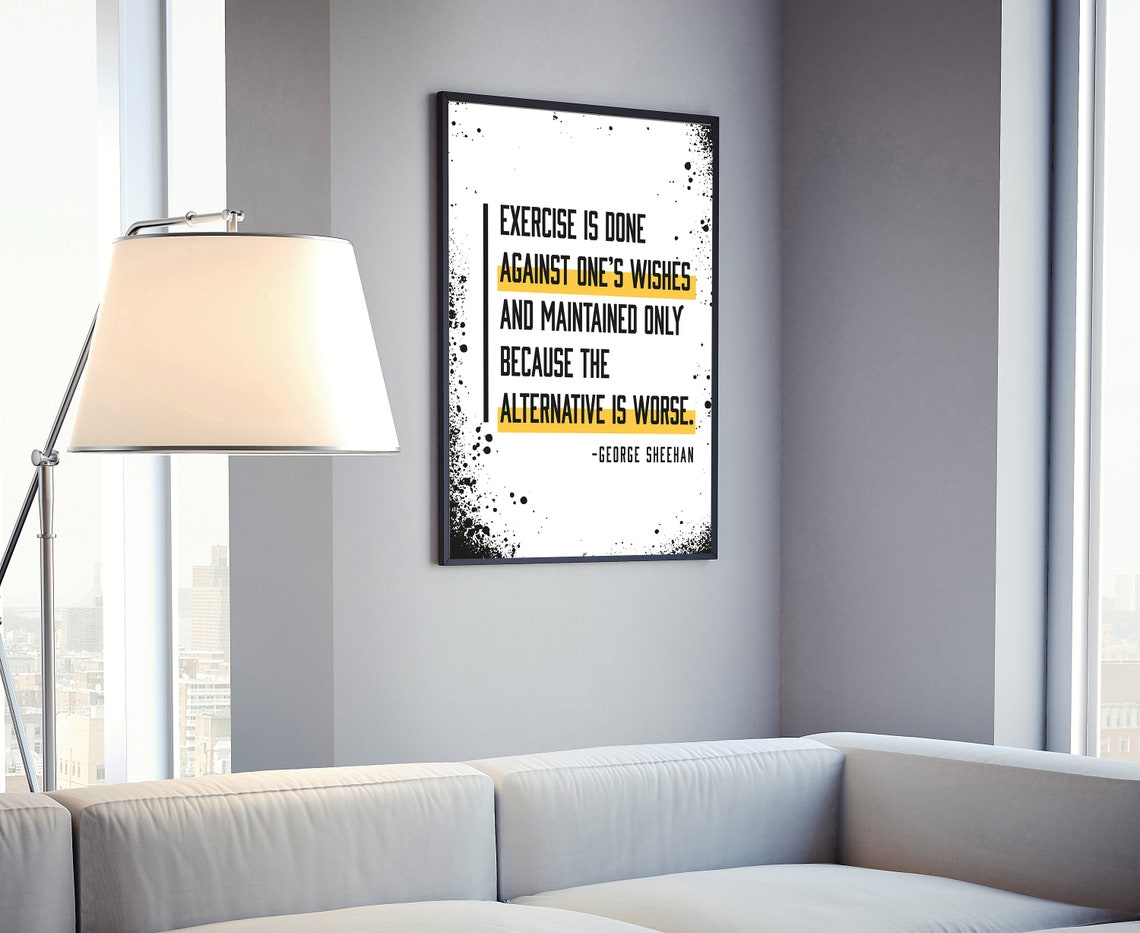 Gym Wall Art Gym Poster Gym Quote Gym Dcor Home Gym Home Gym Dcor Home Gym Poster Inspired Poster Fitness Dcor Motivational Quote - Image 4