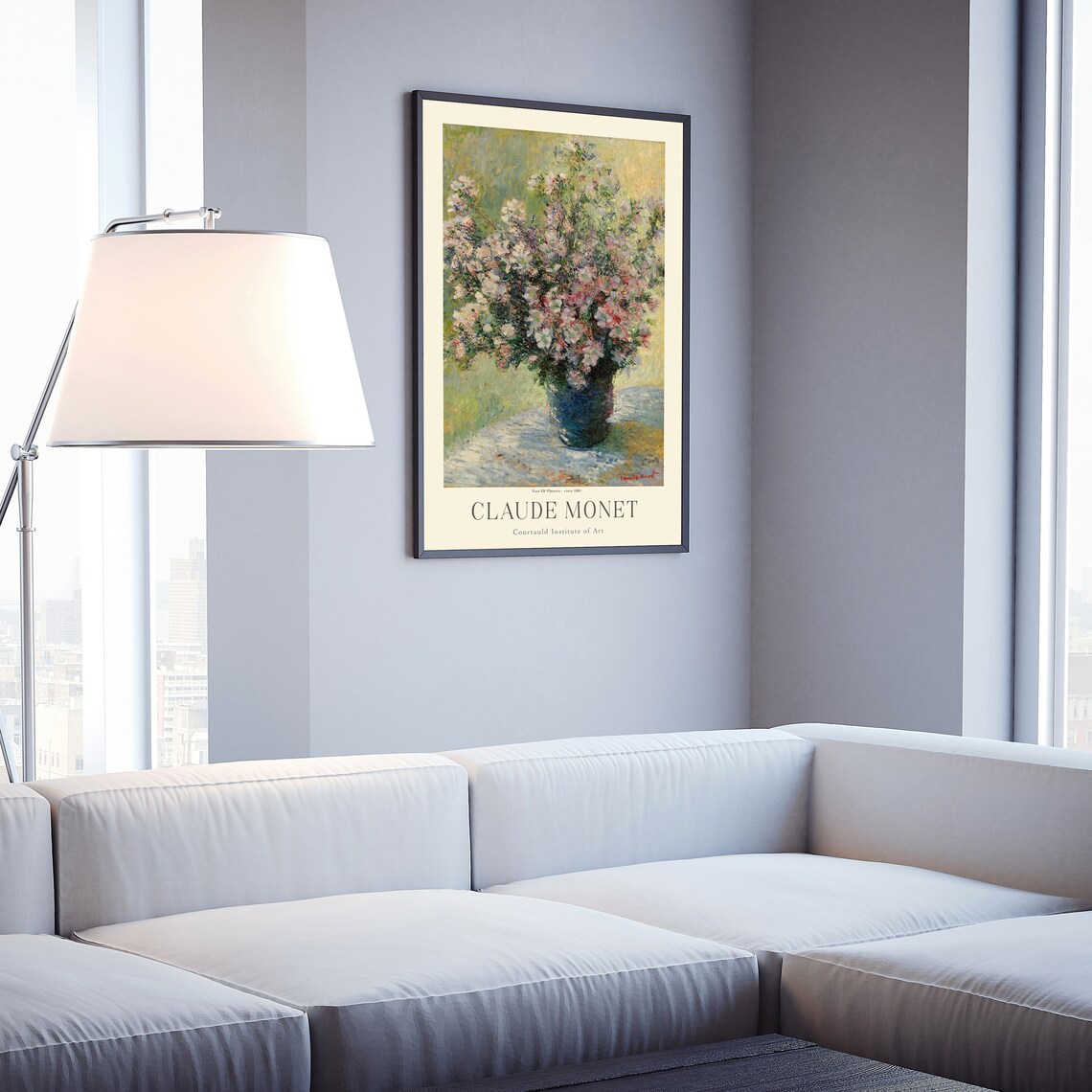 Claude Monet Vase Of Flowers 1881 Pink Blossom Still Life Art Poster - Image 4