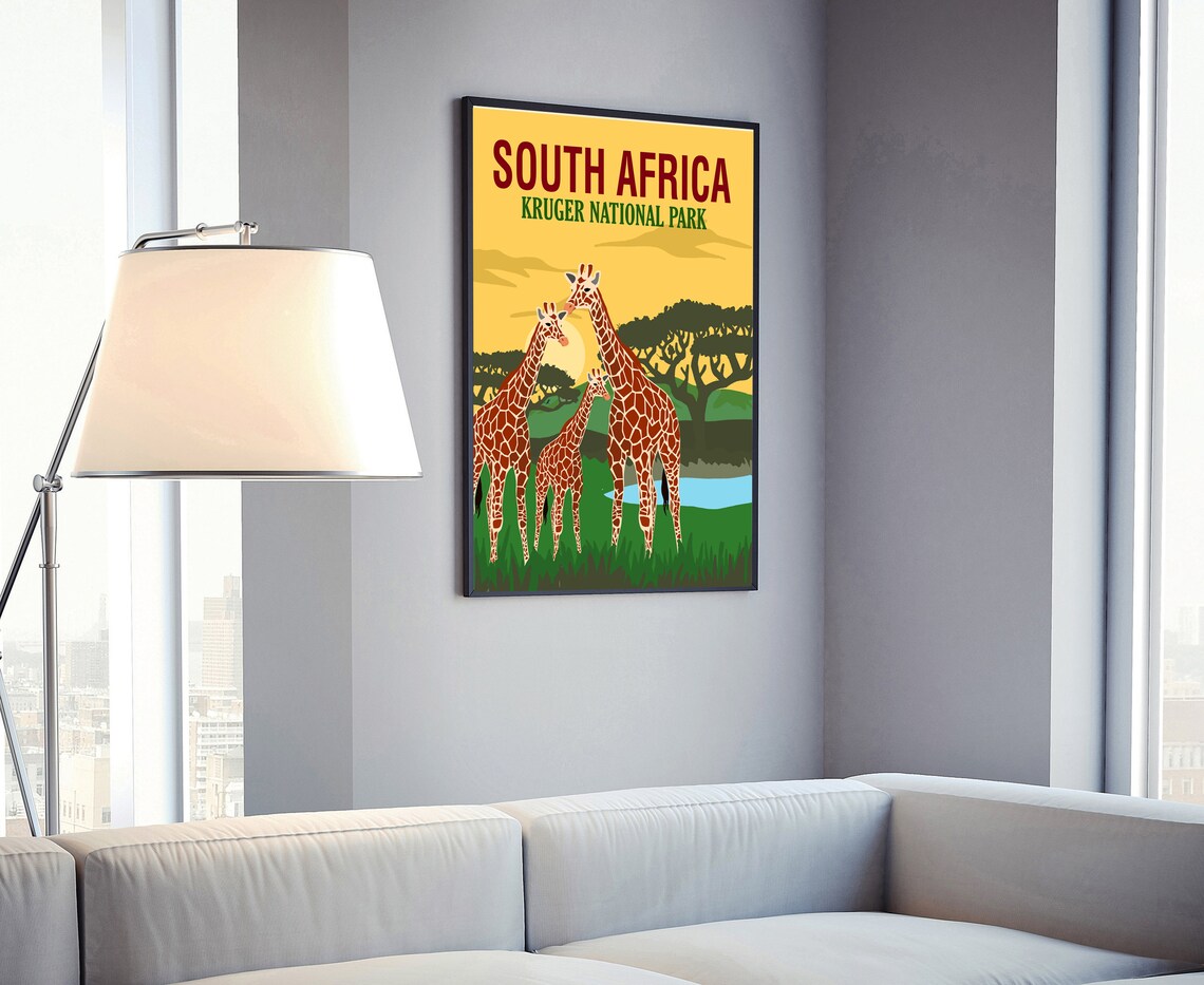 South Africa Travel Poster South Africa Cityscape And Landmark Poster Wall Art Home Wall Art Office Dorm School Wall Decorations - Image 4