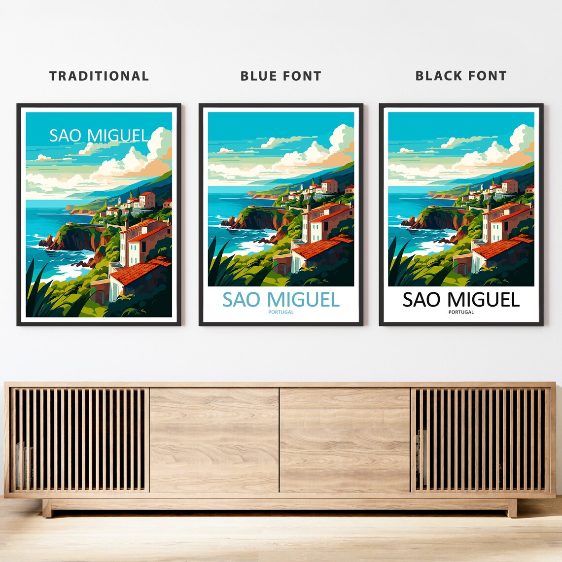 Sao Miguel Travel Poster, Portugal Home Decor - Image 2