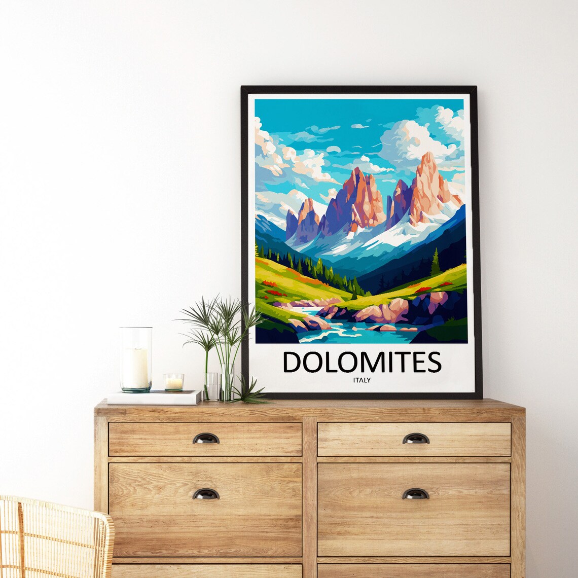 Dolomites Travel Poster, Italy Wall Decor - Image 3