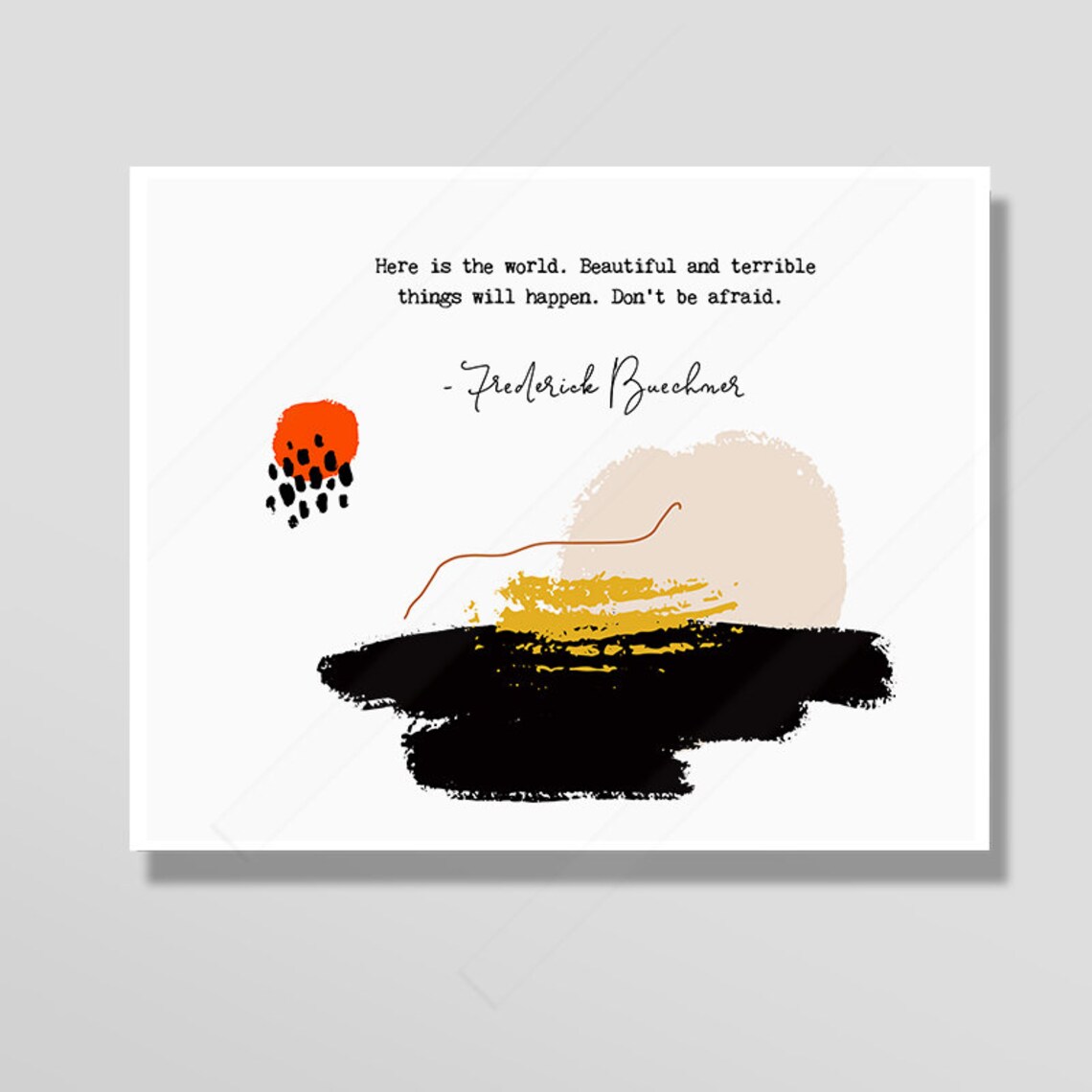 Frederick Buechner Quote Art Print, Graduation Gift - Image 2