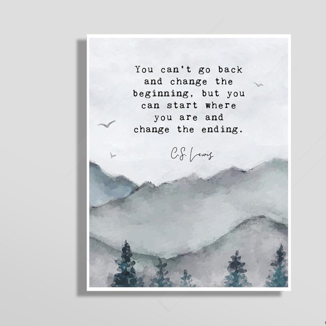 Inspirational Quote Print, Office Decor Wall Art Print