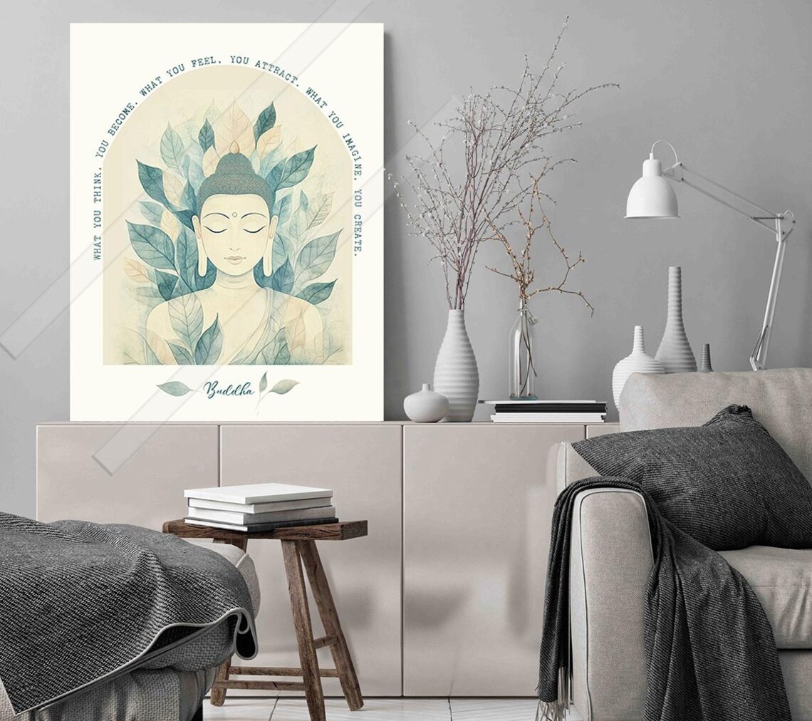 Buddha Wisdom Quote Art Print, Inspirational Decor - Image 2
