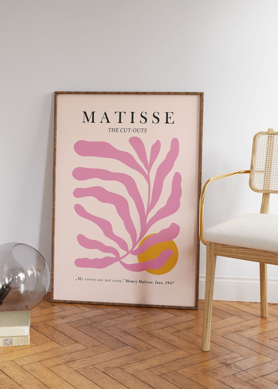 Matisse The Cut-Outs Pink Leaf Modern Exhibition Gallery Wall Decor Poster - Image 2