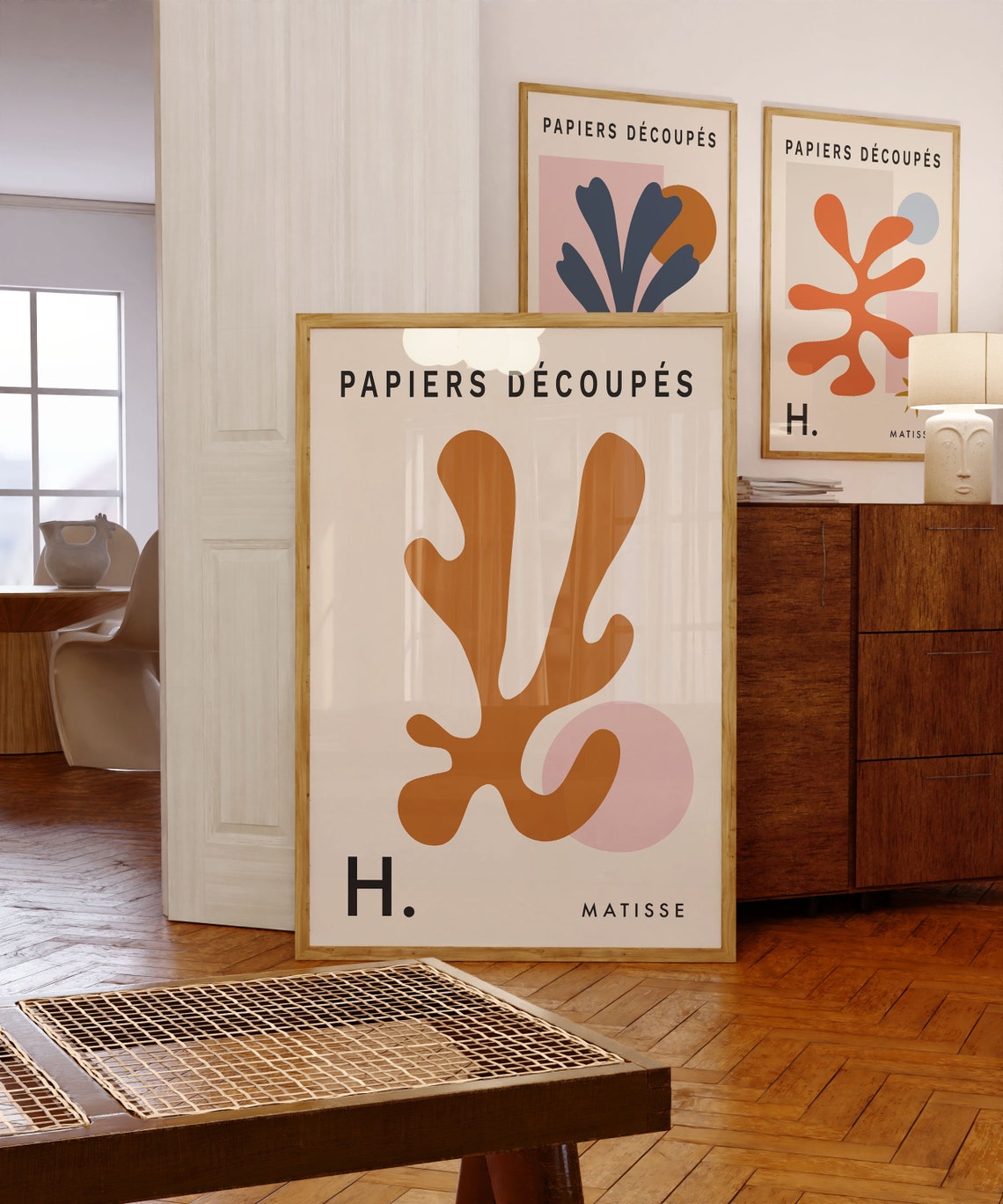 Matisse Papiers Decoupes Terracotta Coral Cut Out Style Poster