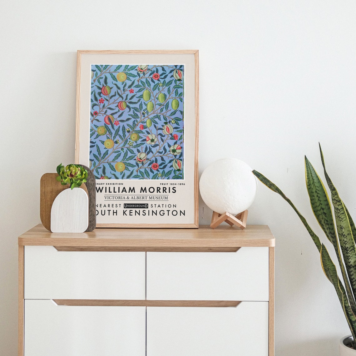 William Morris Fruit Pattern V and A Museum Exhibition Poster - Image 3
