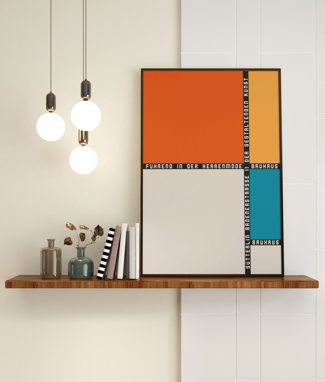 Bauhaus Theo van Doesburg Geometric Color Block Exhibition Poster - Image 3