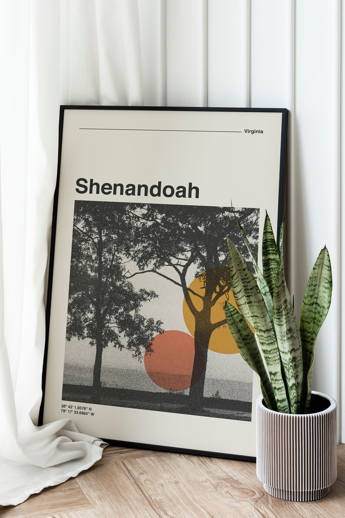 Shenandoah National Park Retro Travel Poster, Virginia - Image 2