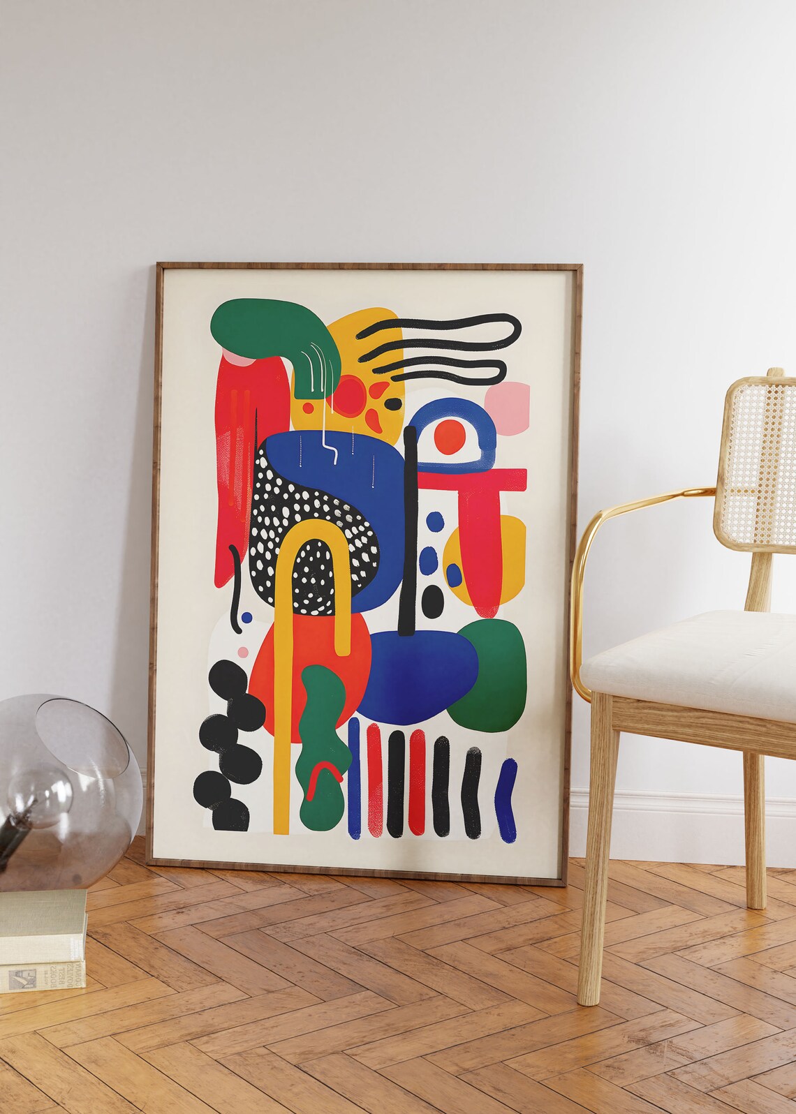 Eclectic Maximalist Contemporary Art Print, Quirky Decor - Image 3