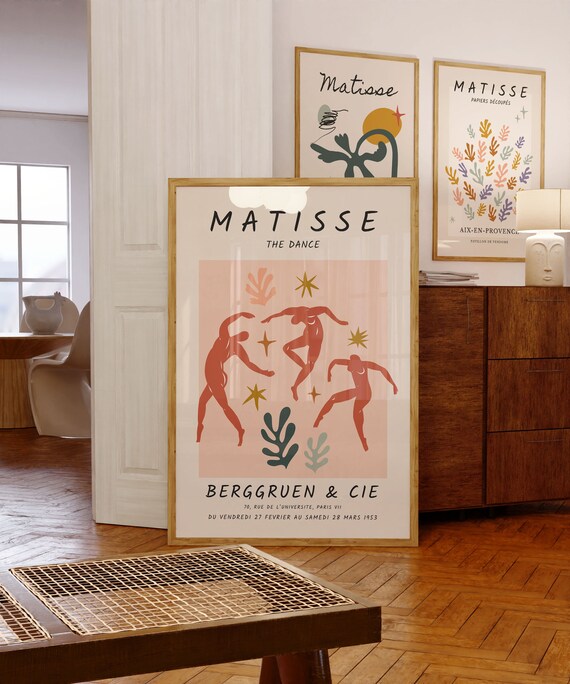 Henri Matisse The Dance Print Abstract Exhibition Poster Earth Tone Wall Art Trendy Modern Wall Decor Instant