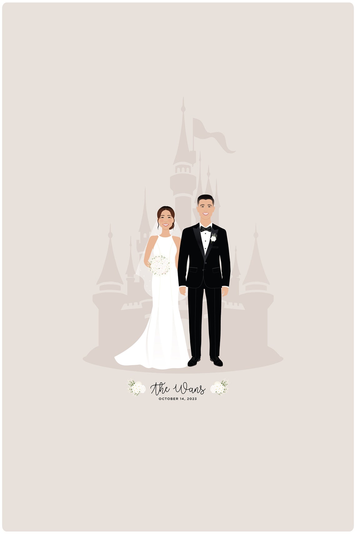 Personalized Wedding Guest Book Alternative Couple Signature Poster - Image 2