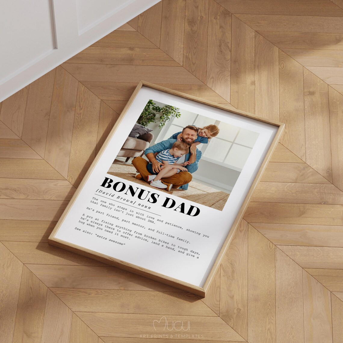 Bonus Dad Definition Poster, Father's Day Gift - Image 2